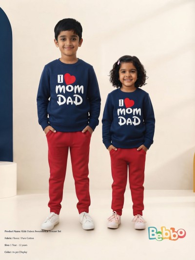 Unisex Kids Sweatshirt & Pant Set