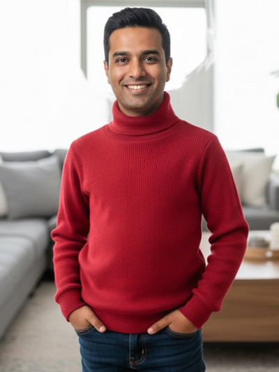 Men's High Neck Sweater – Stylish Winter Wear