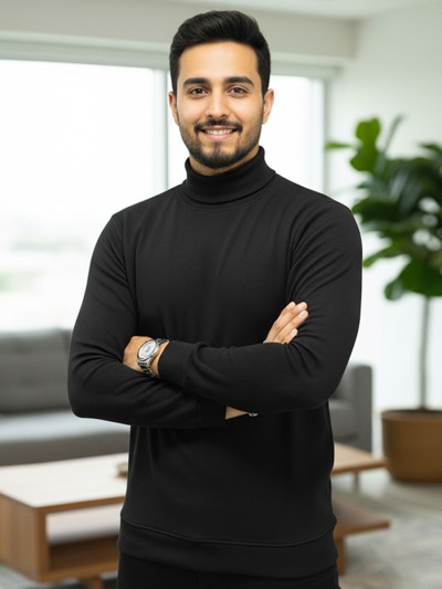Men's High Neck Sweater – Stylish Winter Wear