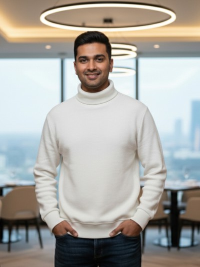 Men's High Neck Sweater – Stylish Winter Wear