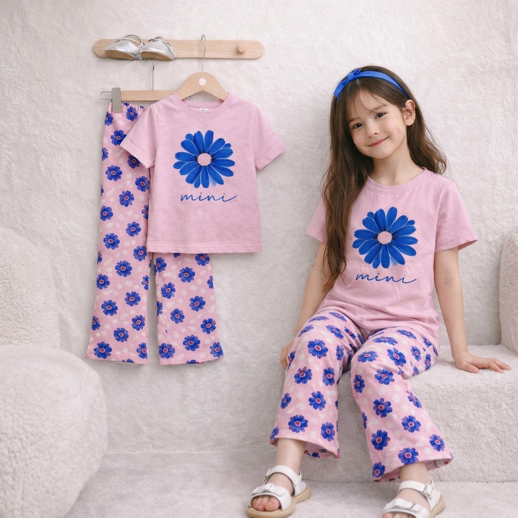 Girls’ Classic T-shirt  & Pant Set
