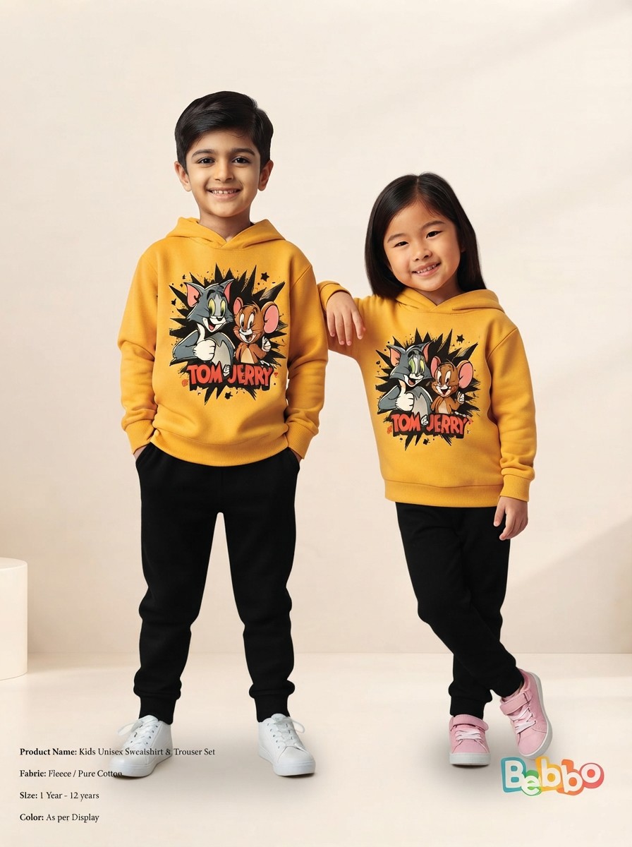 Kids Unisex Hoodie, T-Shirt & Pant Set